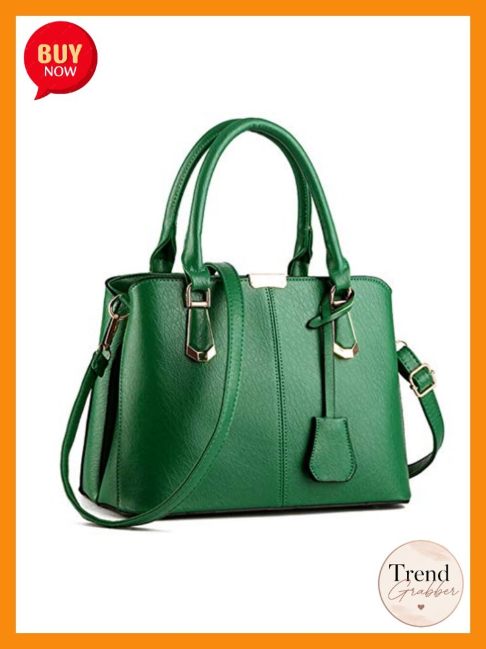 Faux Leather Satchel Handbag Tote Top Handle Work Bag